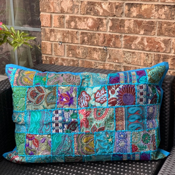 Accents Handmade Embroidery Decorative Pillow Cover Poshmark